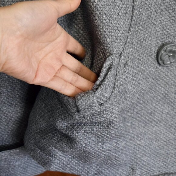 【SOLD】Gray Bow 46% Wool Winter Jacket - a. YiLian 阿依莲 Lolita Style - Picture 5 of 8